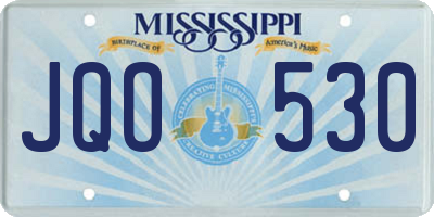 MS license plate JQO530