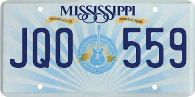 MS license plate JQO559