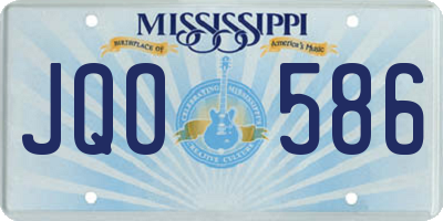 MS license plate JQO586