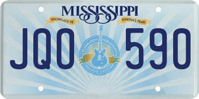 MS license plate JQO590