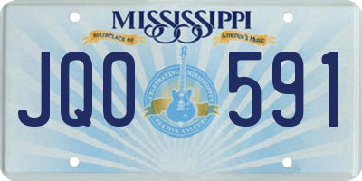 MS license plate JQO591