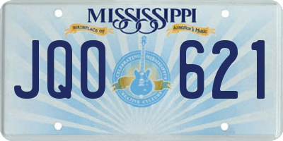 MS license plate JQO621