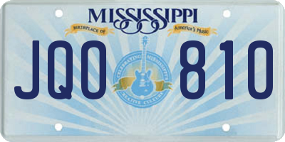 MS license plate JQO810