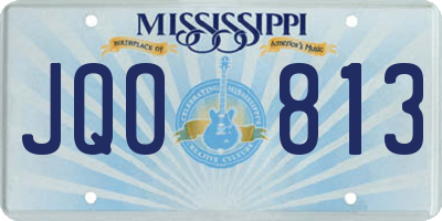 MS license plate JQO813