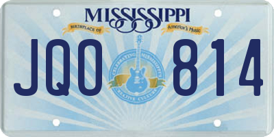 MS license plate JQO814