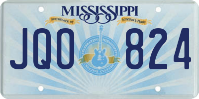 MS license plate JQO824