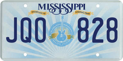 MS license plate JQO828