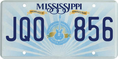 MS license plate JQO856