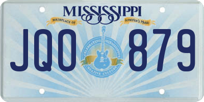 MS license plate JQO879