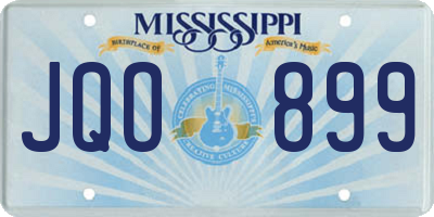 MS license plate JQO899