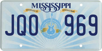 MS license plate JQO969