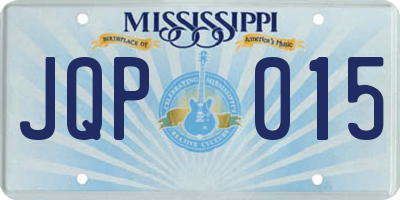 MS license plate JQP015