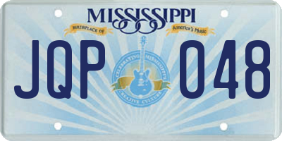MS license plate JQP048