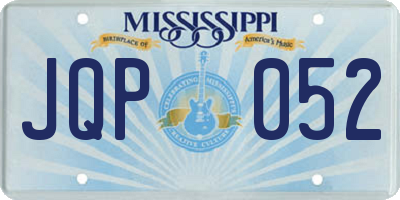 MS license plate JQP052