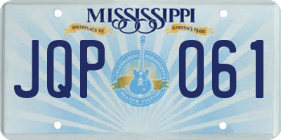 MS license plate JQP061