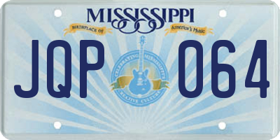 MS license plate JQP064