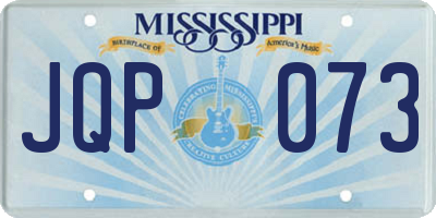 MS license plate JQP073