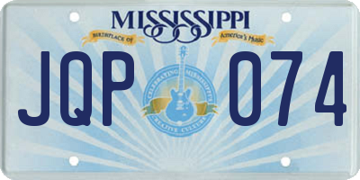 MS license plate JQP074