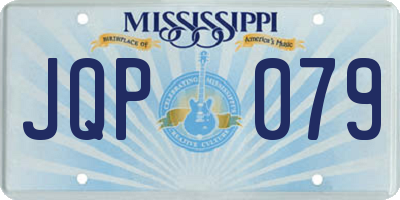 MS license plate JQP079