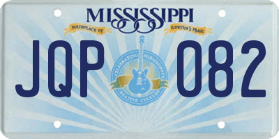 MS license plate JQP082
