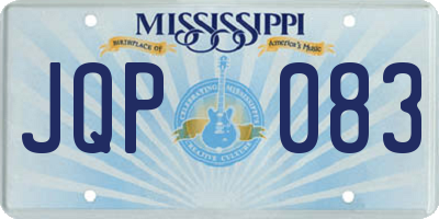 MS license plate JQP083