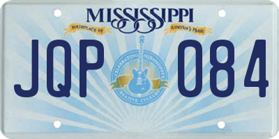 MS license plate JQP084