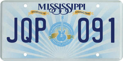 MS license plate JQP091