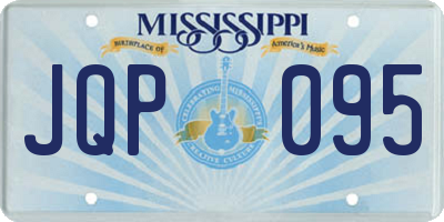 MS license plate JQP095