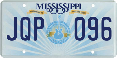 MS license plate JQP096