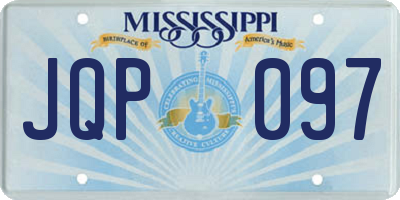 MS license plate JQP097
