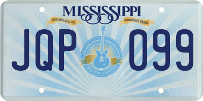 MS license plate JQP099