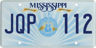 MS license plate JQP112