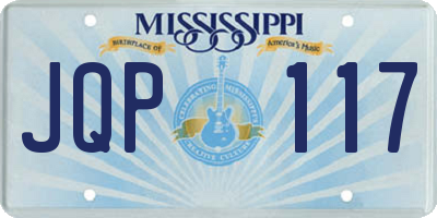 MS license plate JQP117