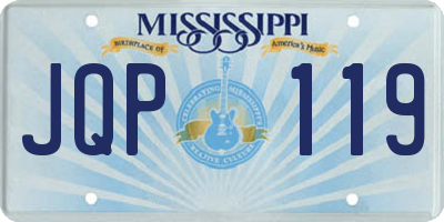 MS license plate JQP119