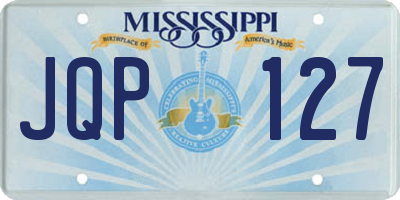 MS license plate JQP127