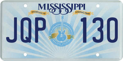 MS license plate JQP130