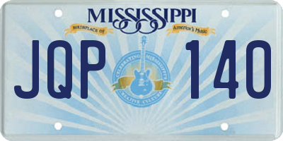 MS license plate JQP140