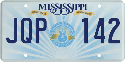 MS license plate JQP142