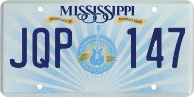 MS license plate JQP147