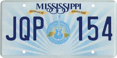 MS license plate JQP154