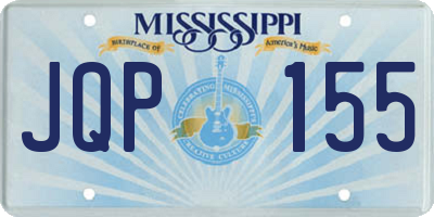 MS license plate JQP155