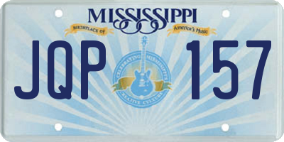 MS license plate JQP157