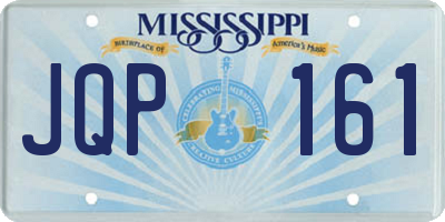 MS license plate JQP161