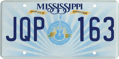 MS license plate JQP163
