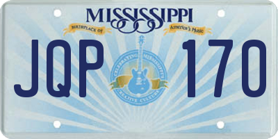MS license plate JQP170