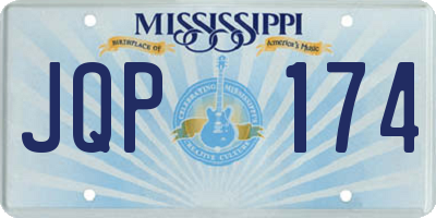 MS license plate JQP174