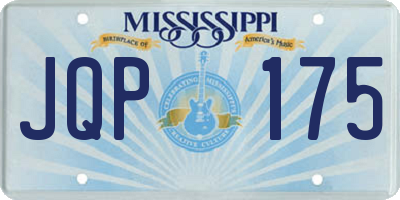 MS license plate JQP175