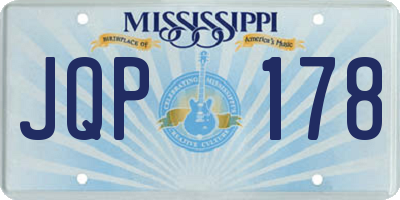MS license plate JQP178