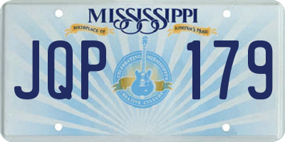 MS license plate JQP179