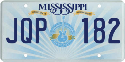 MS license plate JQP182